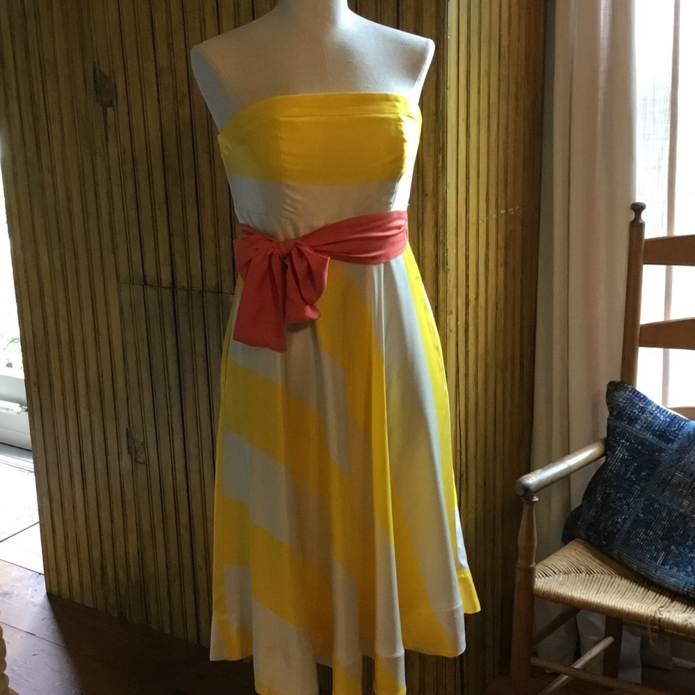 Anthropologie Maeve Sunshine Striped Dress